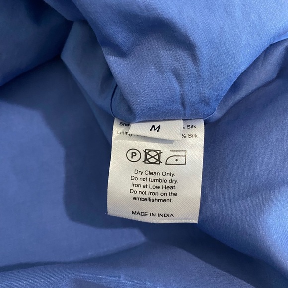 Elliette New Silk Penny Floral Embroidered Beaded Blouse French Designer - Picture 12 of 15